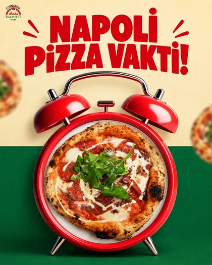 Fornarina afişi: Napoli pizza vakti!